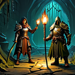 Hellswamp Dungeon Party**

"A group of four adventurers, fully clothed in modest fantasy armor, exploring a dark and eerie dungeon entrance, reminiscent of a swamp. One warrior is holding a torch, illuminating the path ahead. They are ready to face challenges in Hellswamp. Safe for work, appropriate content, professional digital painting, perfect anatomy, correct proportions, well-formed hands, natural pose, family-friendly."

**
