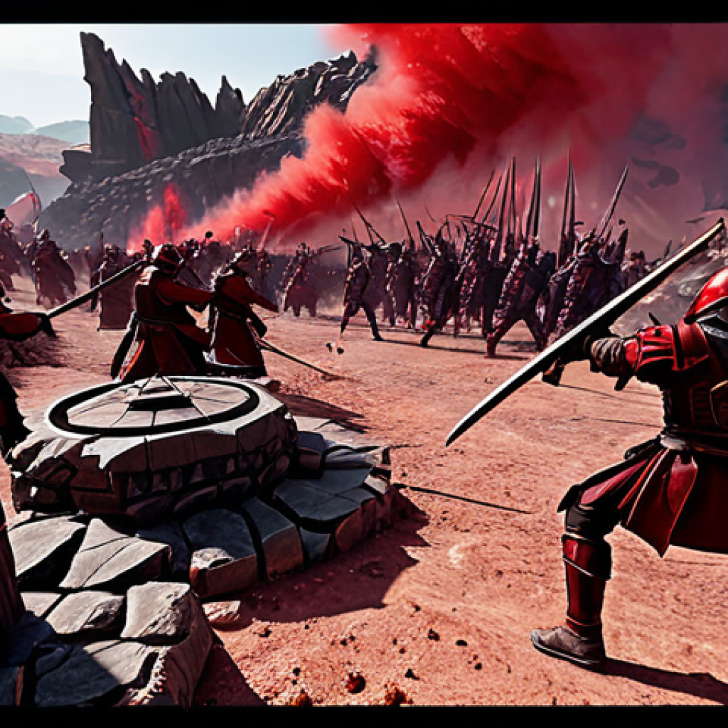 아키에이지 신규 콘텐츠 추천 - Crimson Rift Battle**

"A vast, crimson-colored rift landscape with jagged rocks and swirling red du...