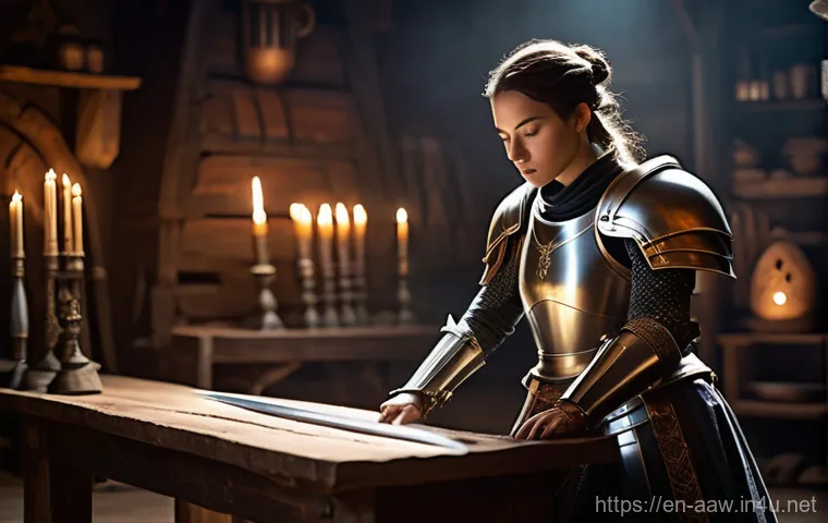 아키에이지 상위 유저 팁 정리 - **Prompt:** A highly detailed, realistic fantasy image of a female adventurer, fully clad in ornate,...