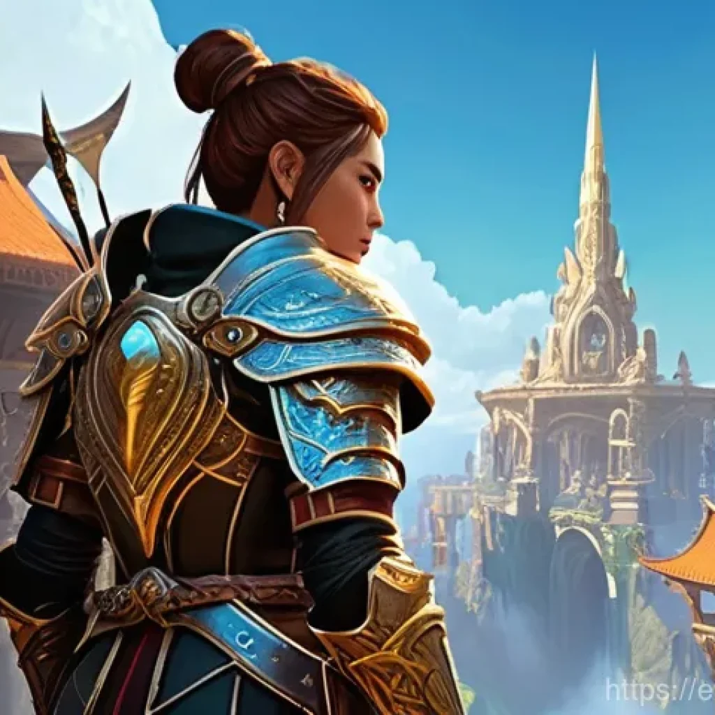 아키에이지 직업 변경 비용 - **Prompt:** A fantasy adventurer, dressed in intricate but practical leather armor with a bow slung ...