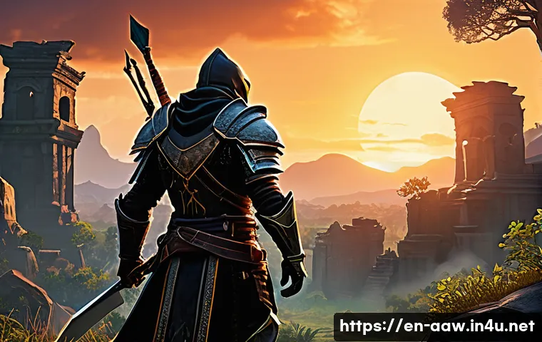 아키에이지 시즌별 유저 리뷰 - A dynamic fantasy combat scene in a lush, expansive MMORPG environment, featuring a balanced mix of ...