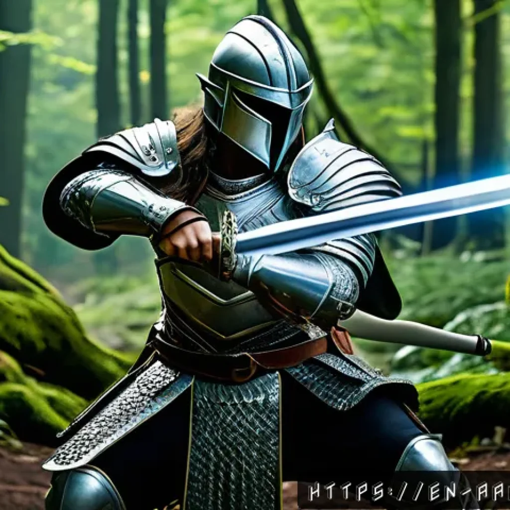 아키에이지 무기별 스킬 추천 - A dynamic fantasy battle scene featuring a nimble warrior wielding a gleaming sword and wearing intr...