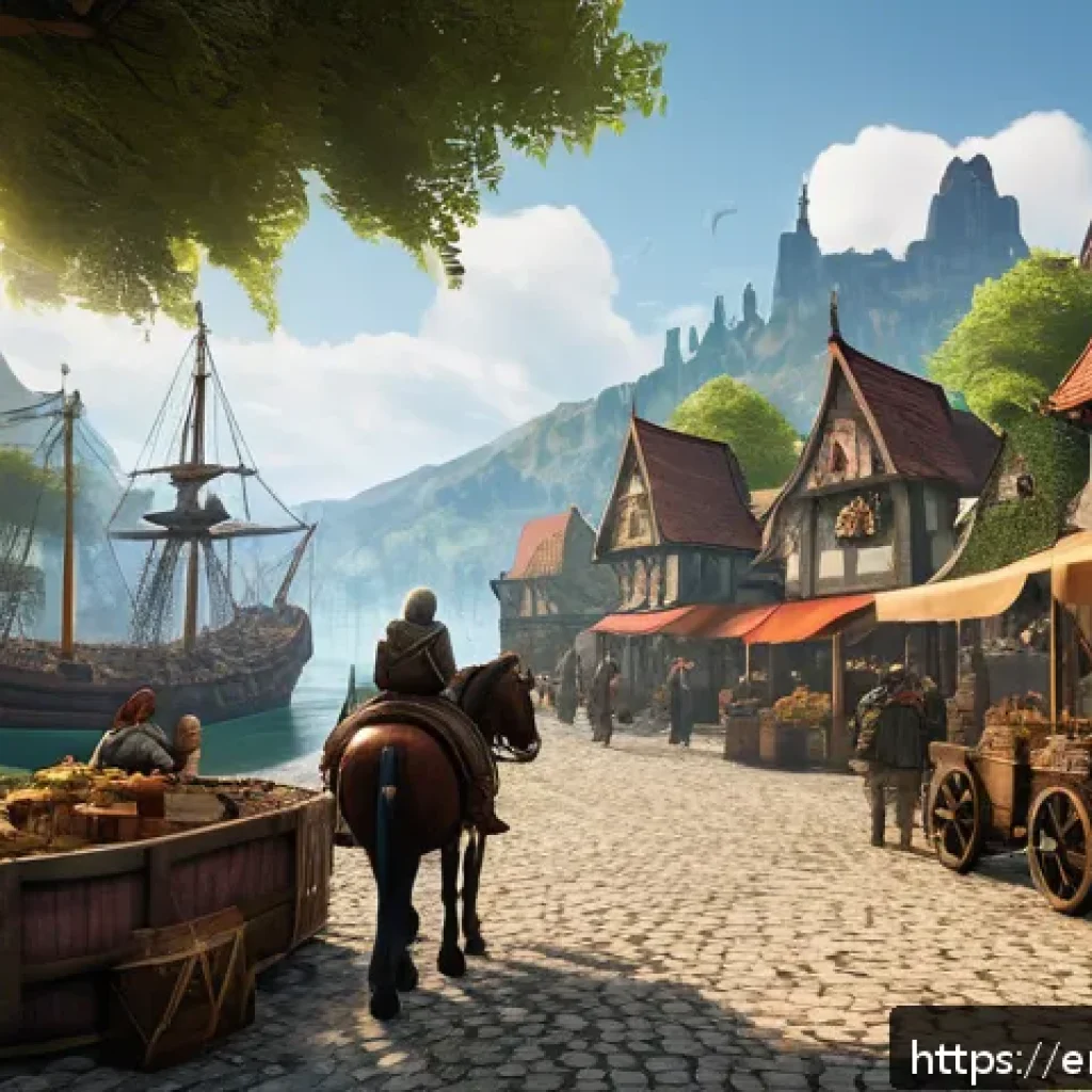 아키에이지 신규 유저 최적화 공략 - A vibrant fantasy MMORPG landscape showcasing a vast open world with diverse terrain including lush ...